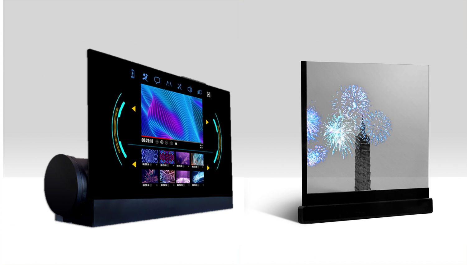 可卷式、折迭性、高透明